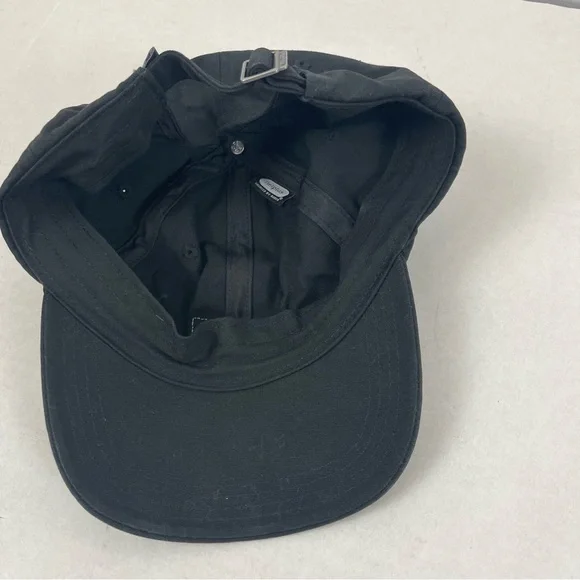 Patagonia Black Organic Cotton Logo Strapback Hat NetPlus Bureo Adjustable Cap - Picture 5 of 8